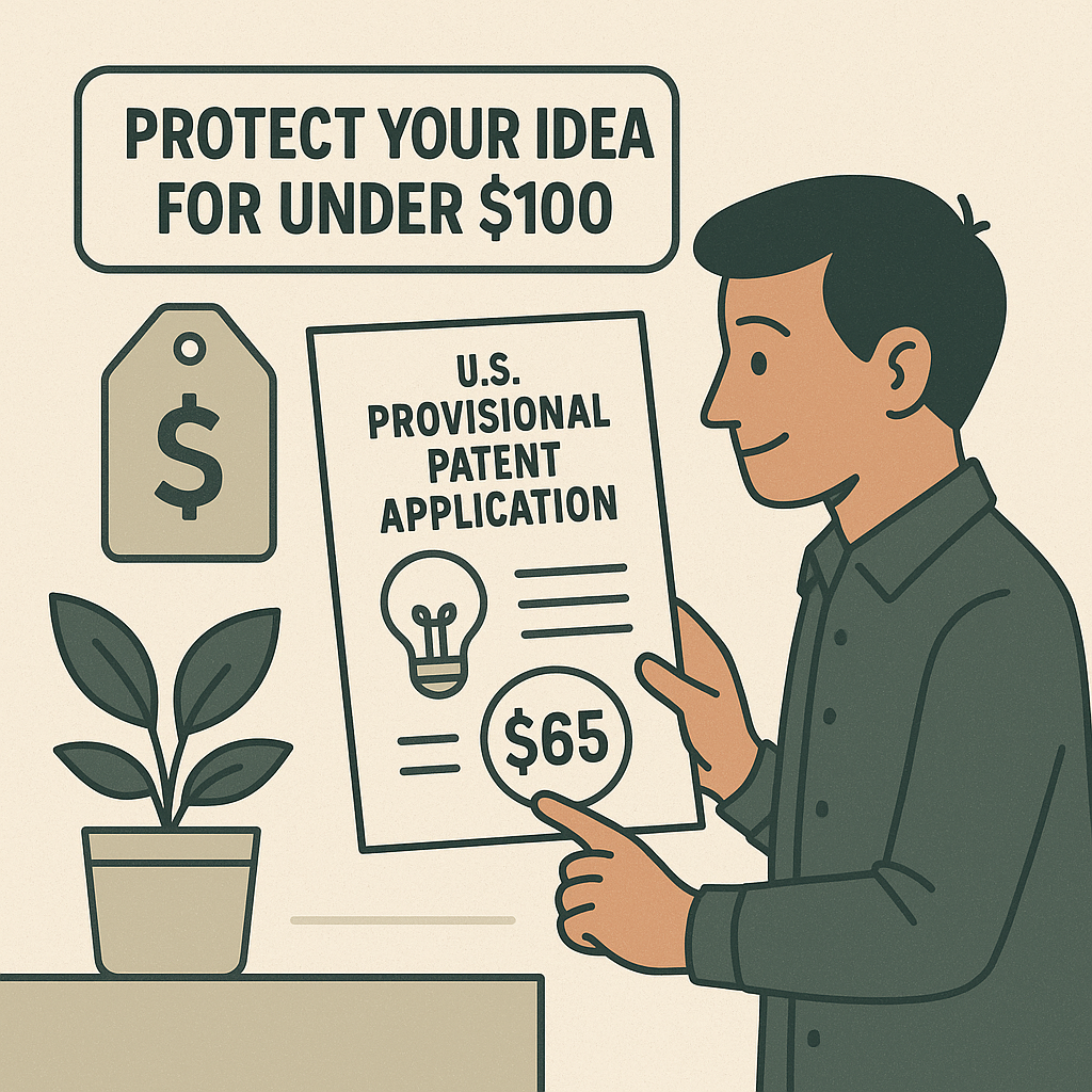 Lean founder patent budgeting illustration